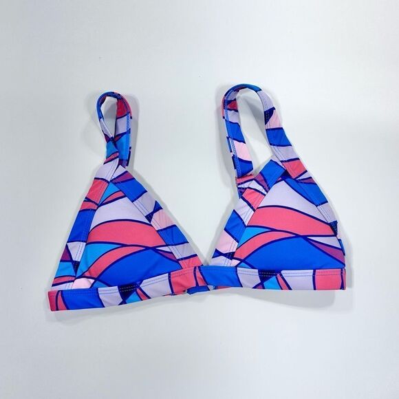 ONEONE Kameron geometric print swim bikini top M - Picture 1 of 5